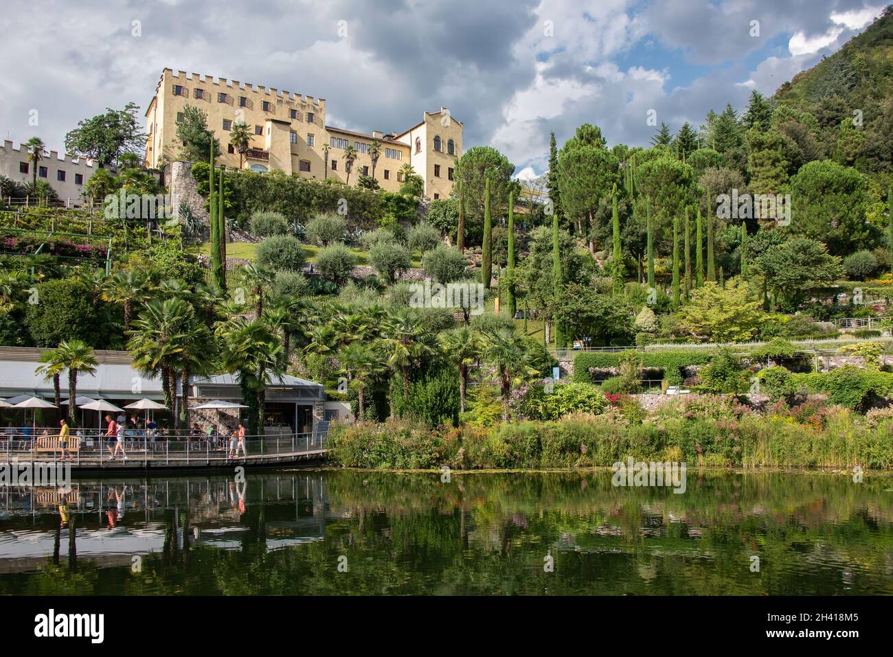 Schloss Trauttmansdorff in Meran Stockfoto