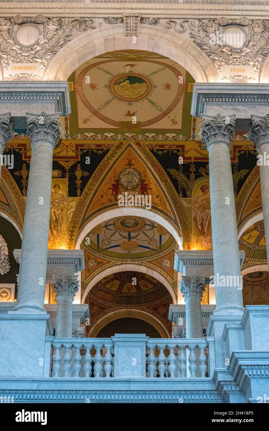 In der Library of Congress in Washington DC, USA Stockfoto
