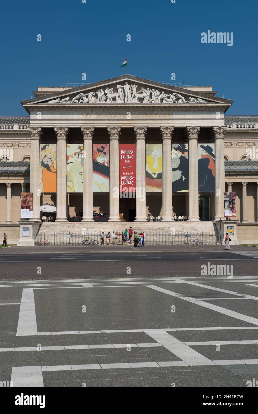 Das Museum der bildenden Künste in Budapest Stockfoto Das Museum der bildenden Künste in Budapest Stockfoto