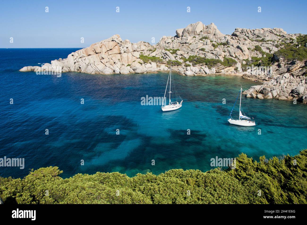 Die Bucht von Cala Spinosa auf Sardinien Stockfoto