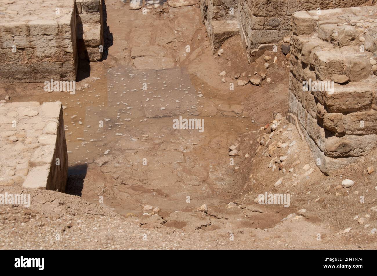 Ort, an dem Christus getauft wurde, Fluss Jordan, Bethanien, Jordanien, Naher Osten Stockfoto