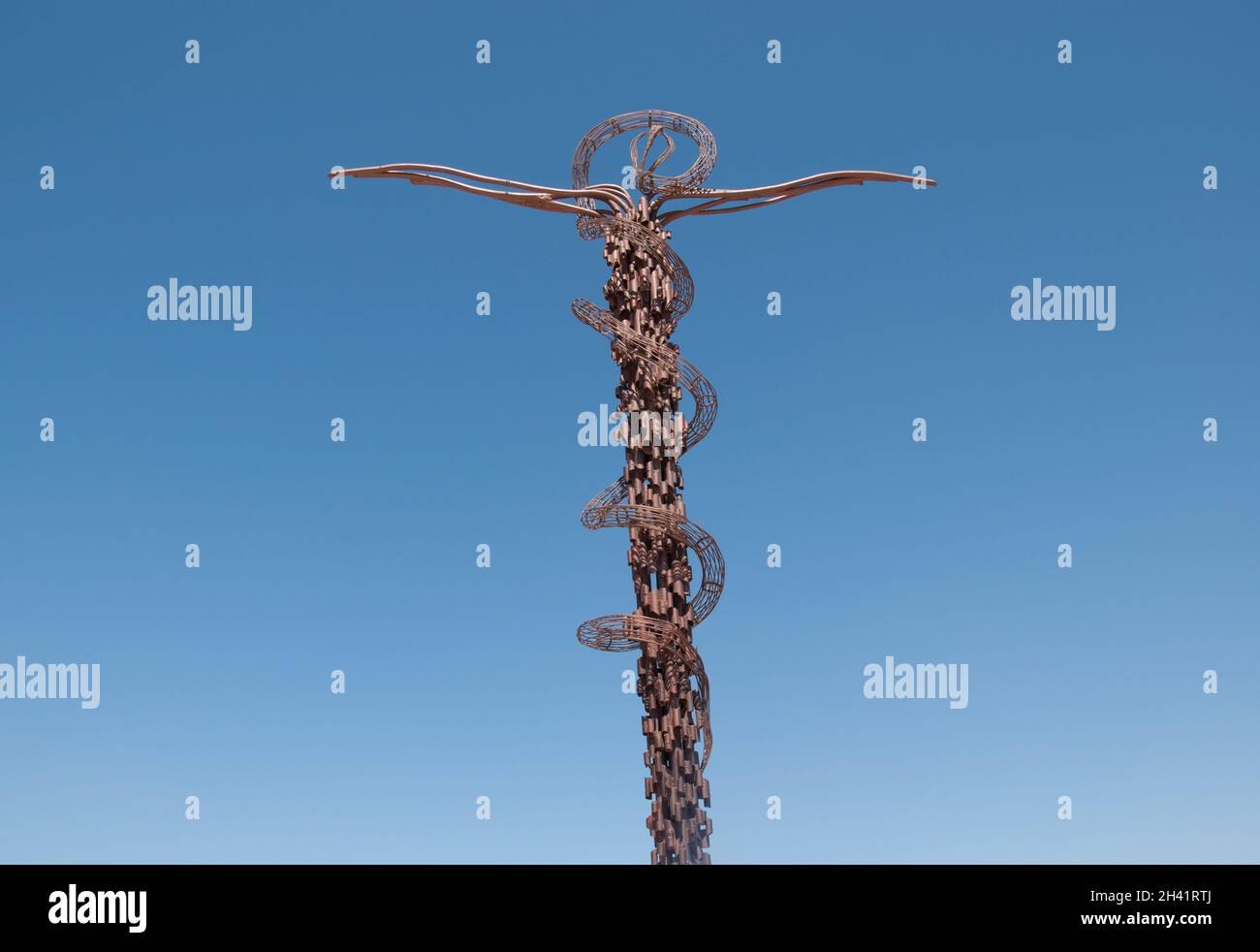 The Brazen Serpent Monument, Mount Nebo, Jordanien, Naher Osten Stockfoto