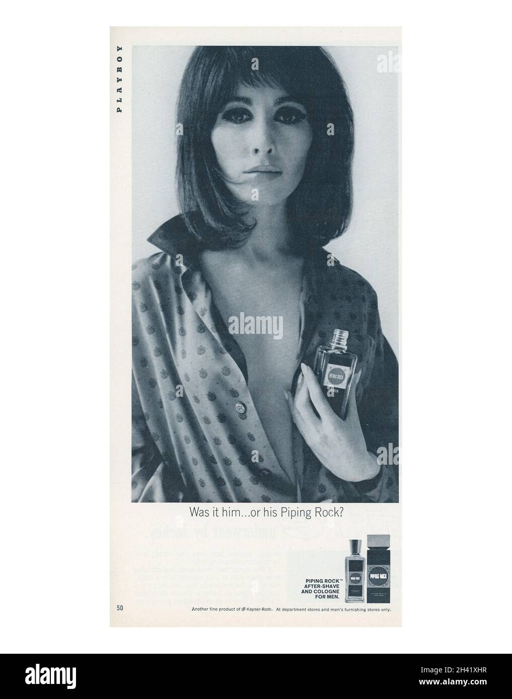 Juni 1965 'Playboy' Magazine Werbung, USA Stockfoto