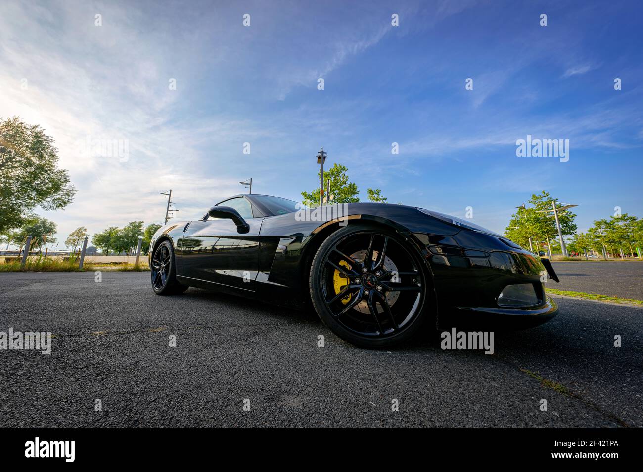 Chevrolet Corvette schwarz Stockfoto