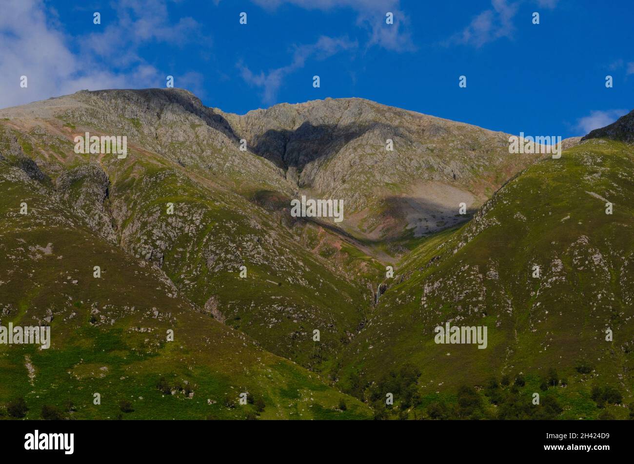 Der Gipfel des höchsten Berges Großbritanniens - Ben Nevis ( 1,345 Meter / 4,411 Fuß ) in den schottischen Highlands von Schottland in Großbritannien Stockfoto