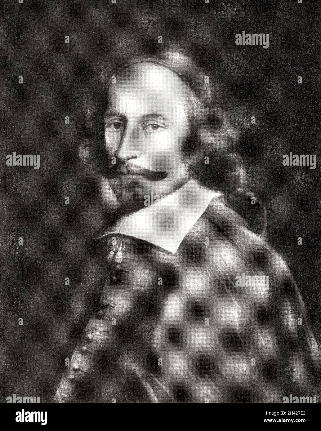 Kardinal Jules Raymond Mazarin, 1. Herzog von Rethel, Mayenne und Nevers, 1602 – 1661, geboren Giulio Raimondo Mazzarini oder Mazarini. Italienischer Kardinal, Diplomat und Politiker. Stockfoto