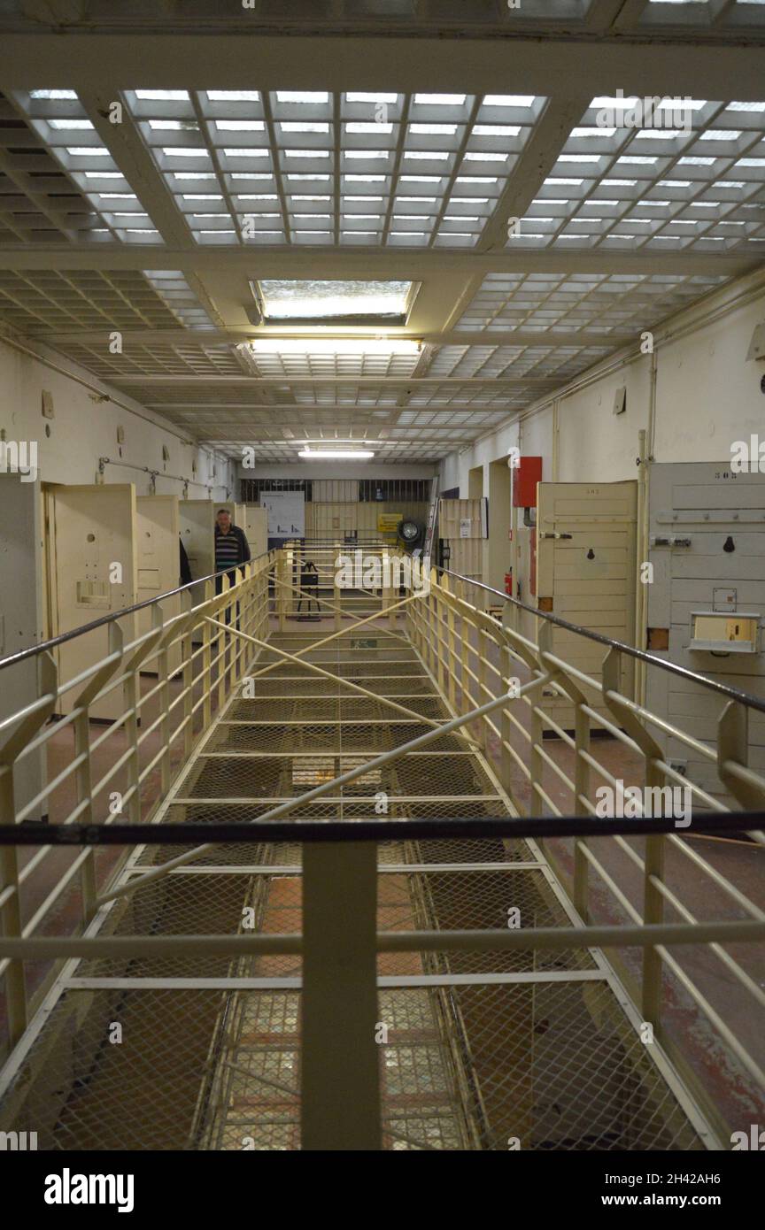 Im ehemaligen Stasi-Gefängnis in Rostock Stockfoto