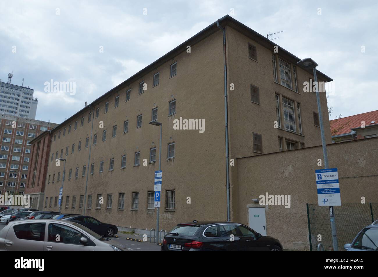 Das ehemalige stasi-Gefängnis in Rostock Stockfoto