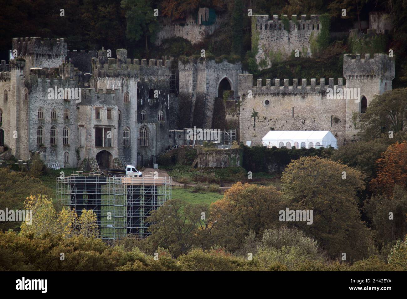 Ich bin eine Berühmtheit Gwrych Castle 2021 Stockfoto