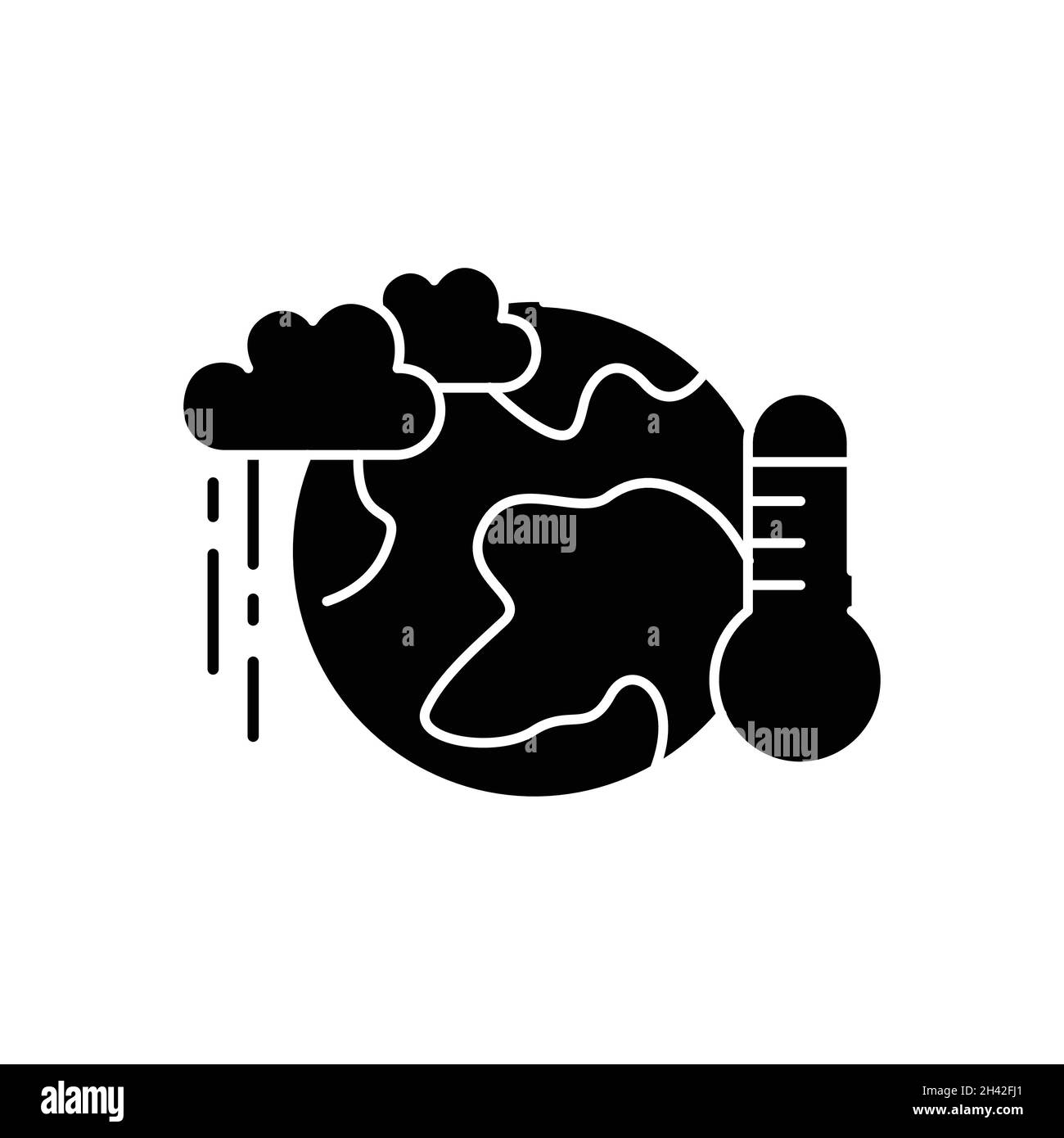 Farbsymbol für Klimapolitik. Soziale Verantwortung des Unternehmens. Nachhaltige Entwicklungsziele. SDG-Zeichen. Piktogramm für Anzeige, Web, mobile App. UI-UX-Design e Stock Vektor