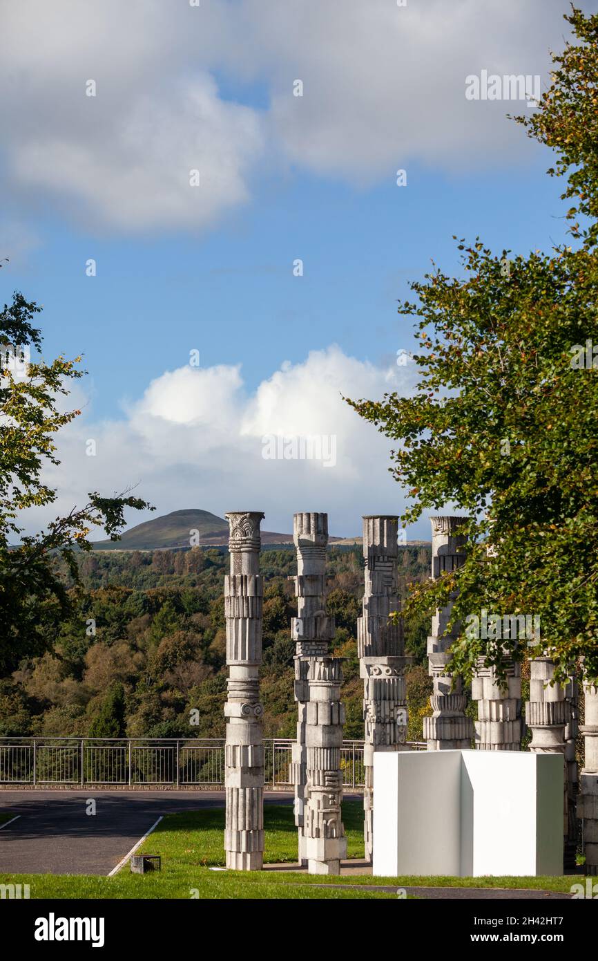 Heritage, eine Skulptur in Glenrothes von David Harding Stockfoto