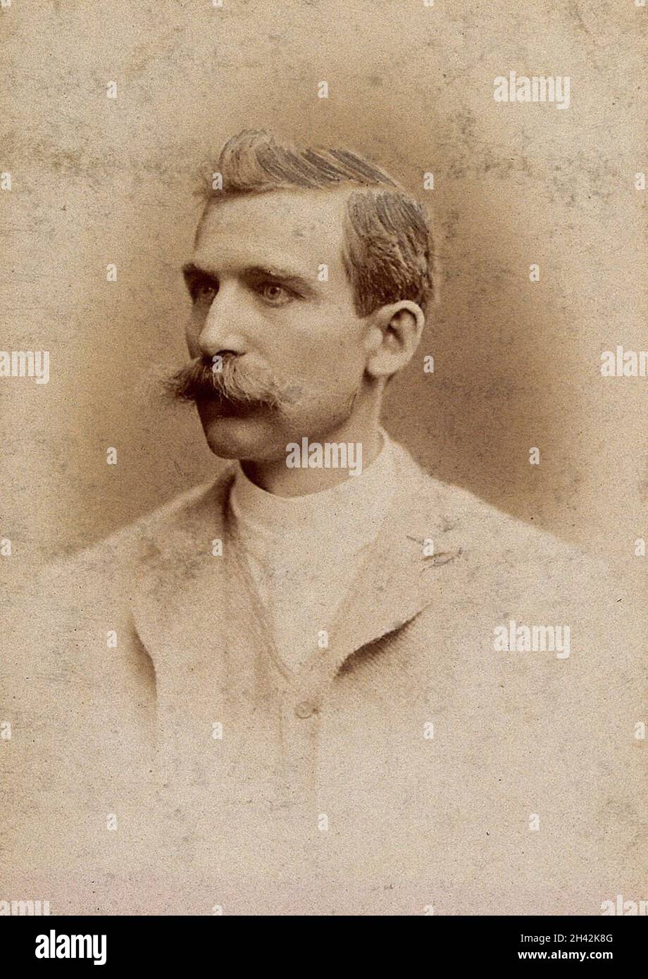 Sir Henry Solomon Wellcome. Foto von Calzolari, Mailand, 1892. Stockfoto