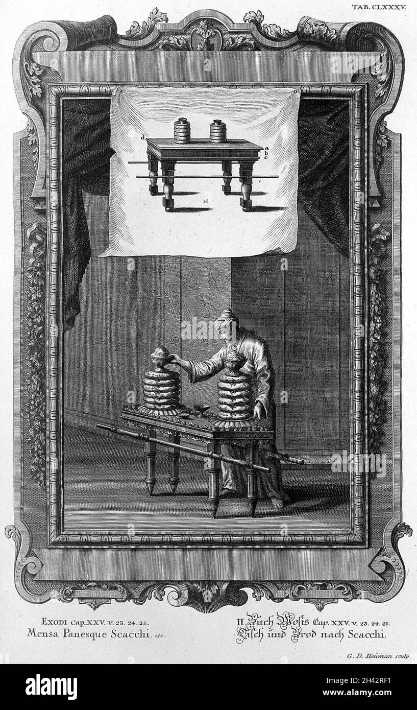 Scheuchzer 'Physica sacra', Exodus Stockfoto