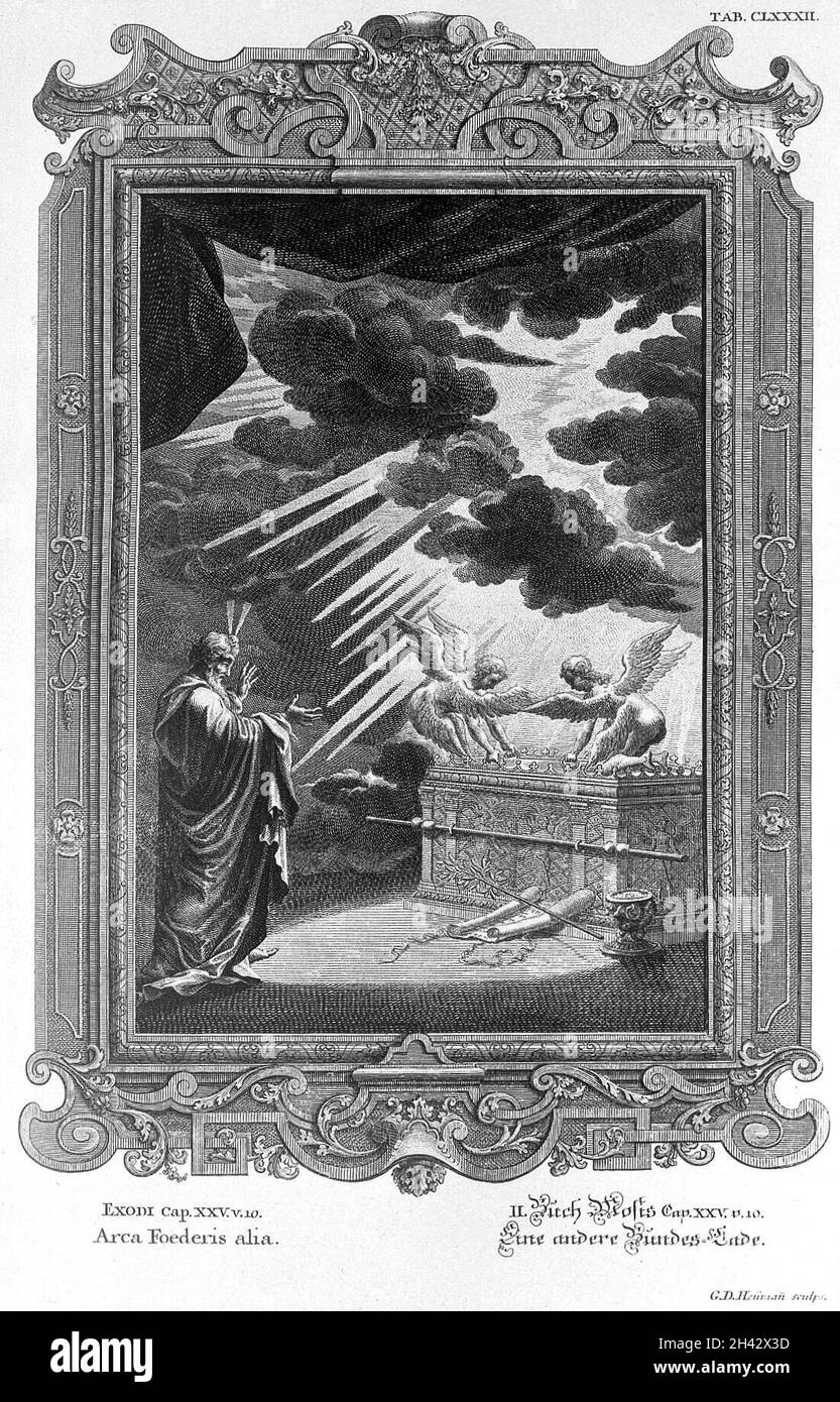 Scheuchzer 'Physica sacra', Exodus Stockfoto