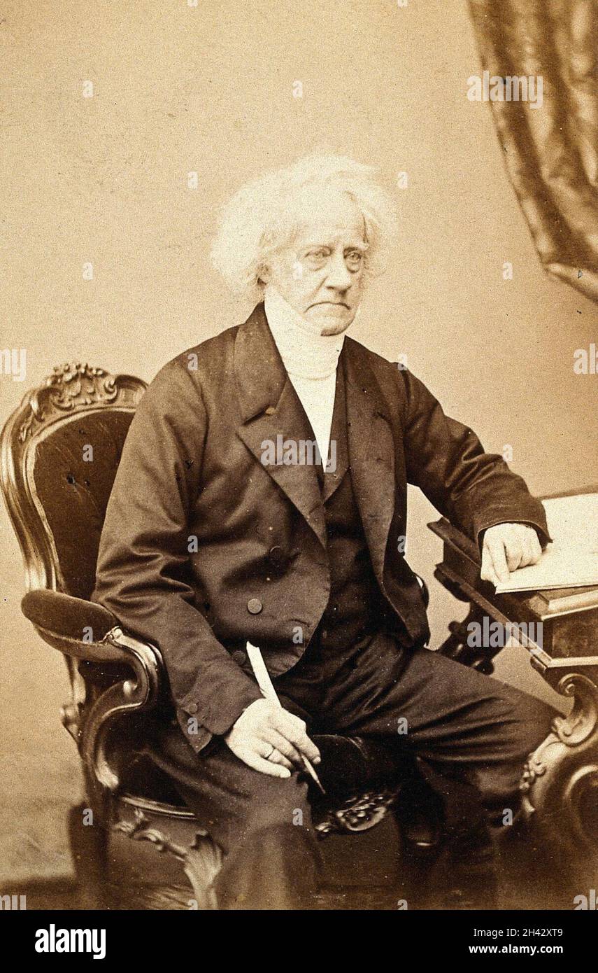 Sir John Herschel. Foto von Maull & Co. Stockfoto