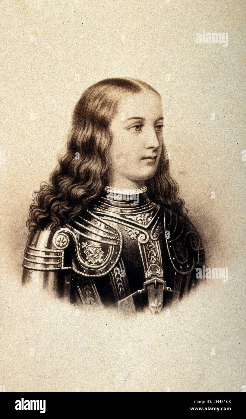 Jeanne d’Arc. Foto von Neurdein & Paris, ca. 1864. Stockfoto