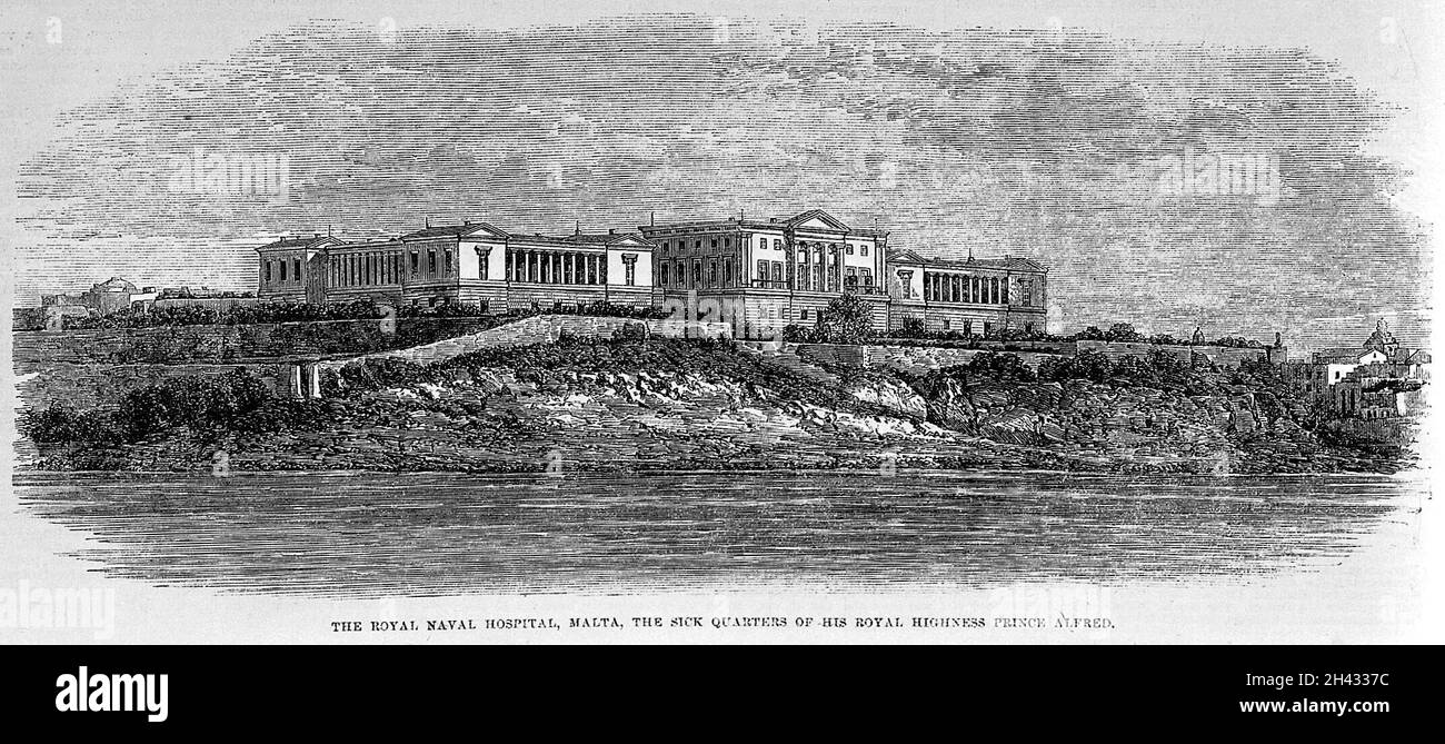 Das Royal Naval Hospital, Malta. Stockfoto