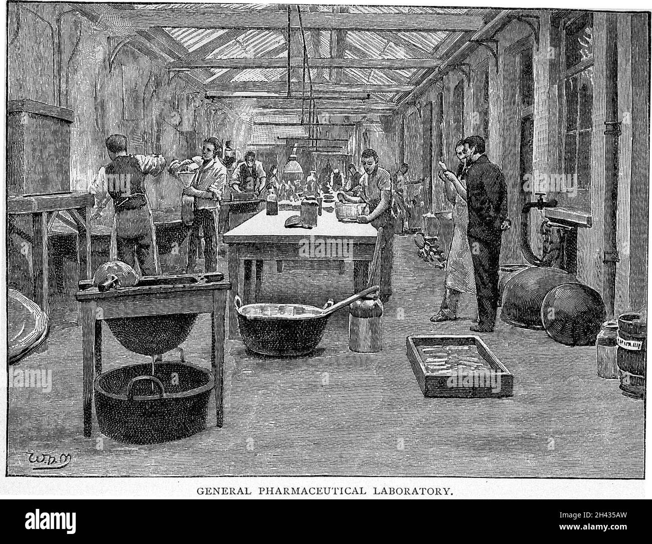 Allen & Hanbury, General Pharmaceutical Laboratory Stockfoto