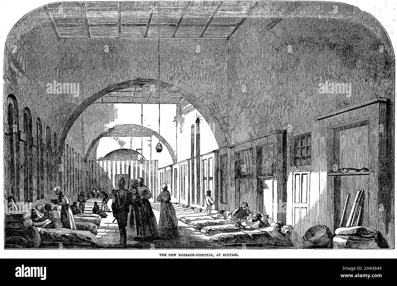 Neues Barackkrankenhaus in Scutari. Stockfoto