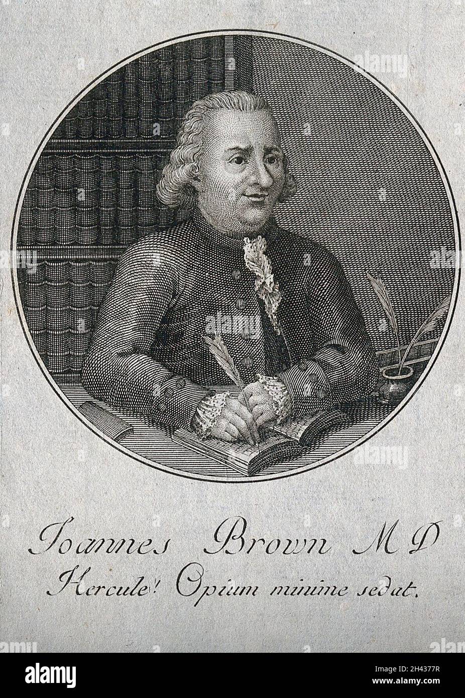 John Brown [Bruno]. Liniengravur. Stockfoto