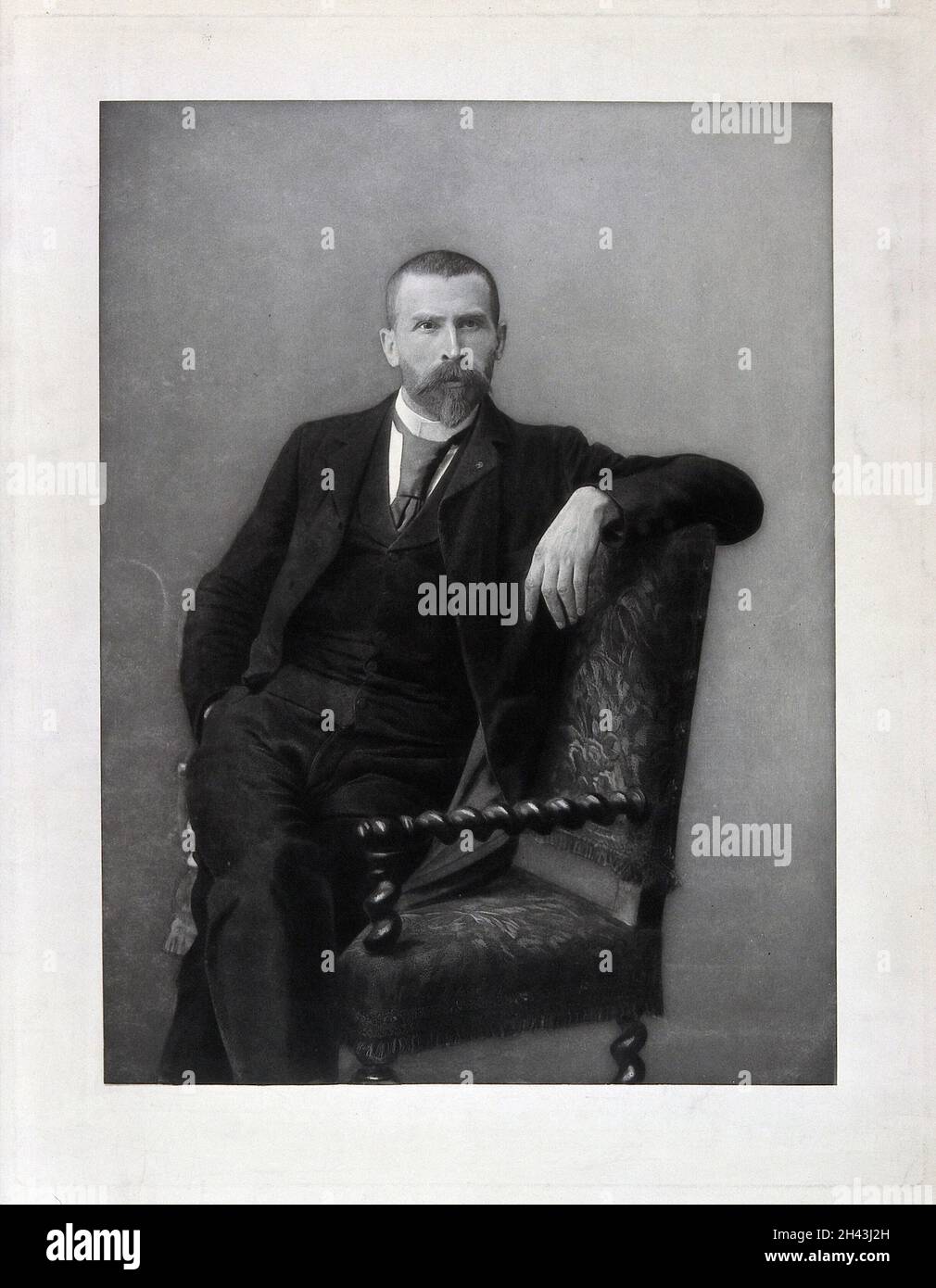 Pierre Paul Emile Roux. Tiefdruck. Stockfoto