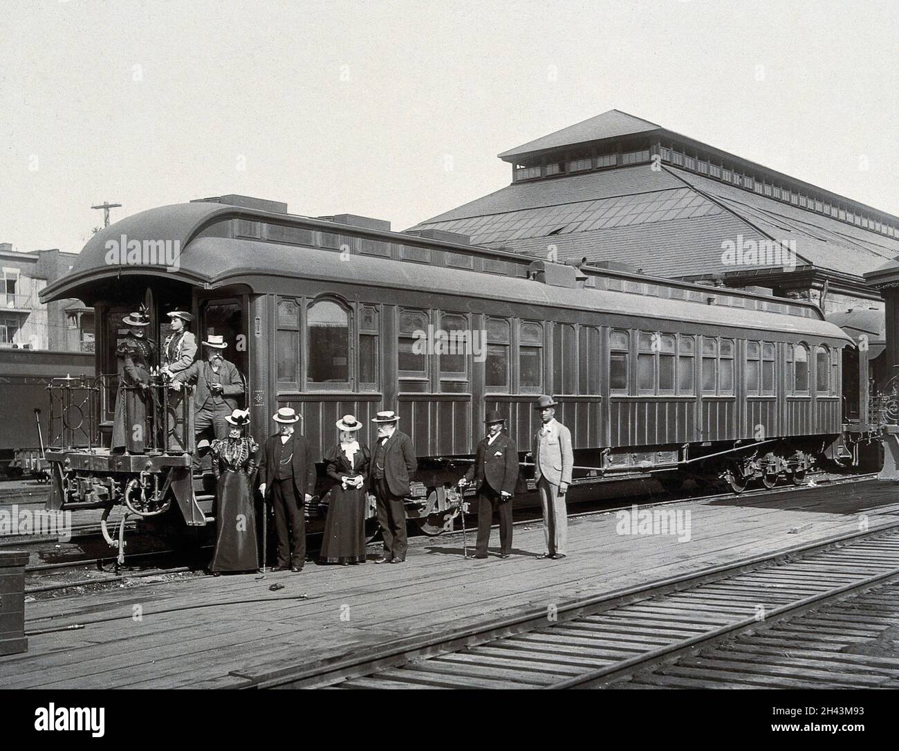 Joseph Lister, Baron Lister und Familie in Kanada. Foto von WM. Notman & Sohn, 1897. Stockfoto