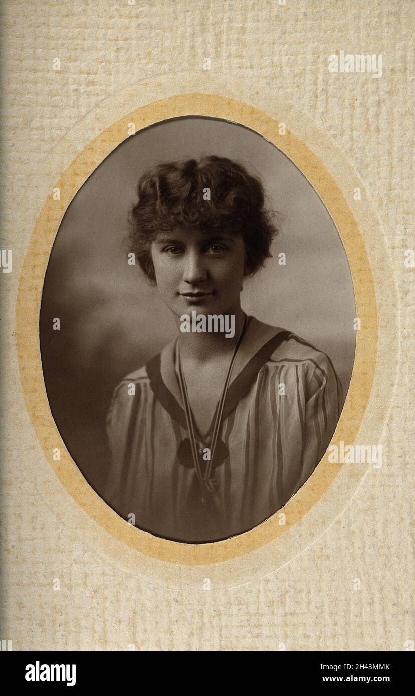 Ada Misner, Sekretärin von Sir Henry Wellcome. Foto von D.D. Spellman. Stockfoto