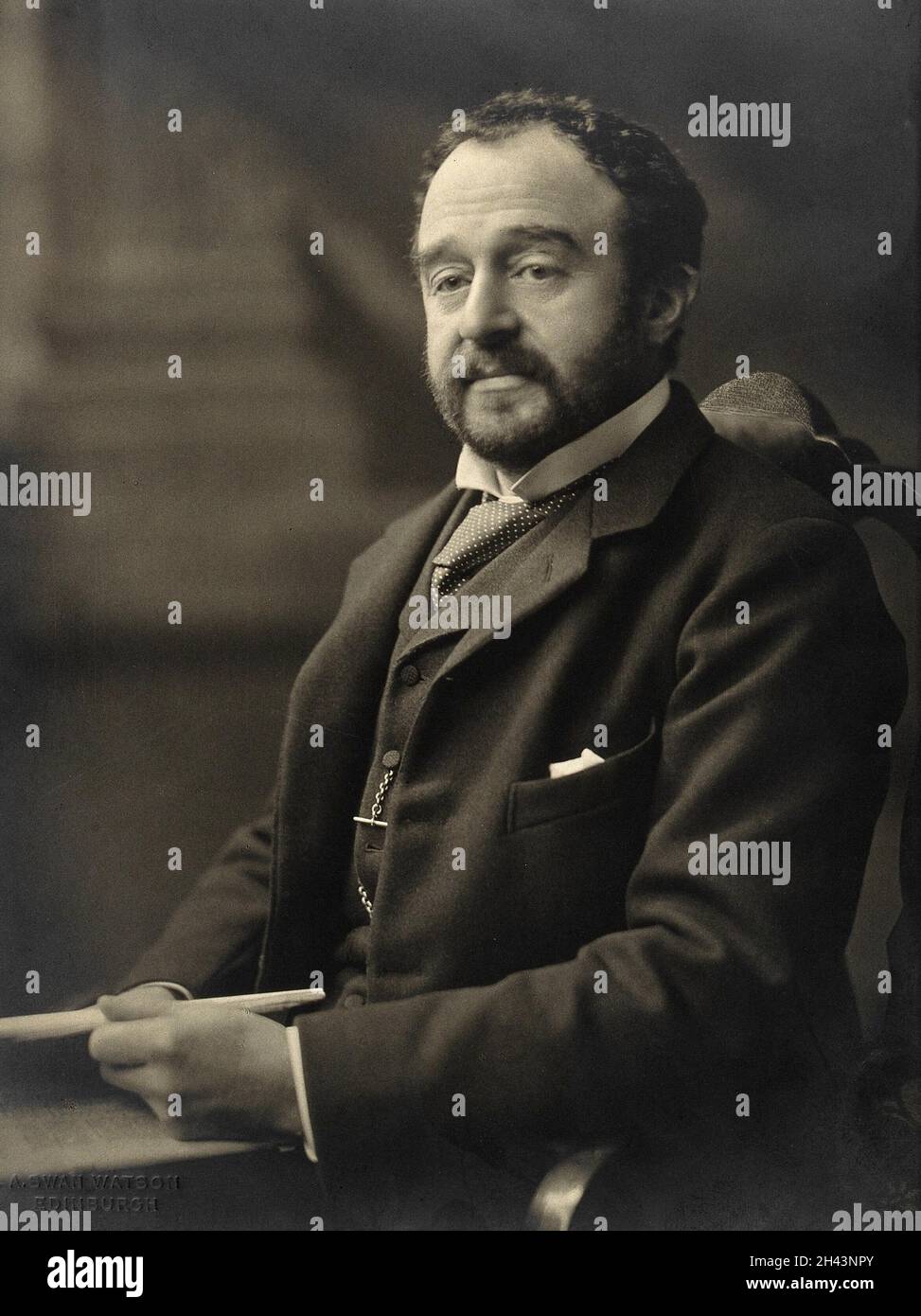 Charles Walker Cathcart. Foto von A. Swan Watson. Stockfoto