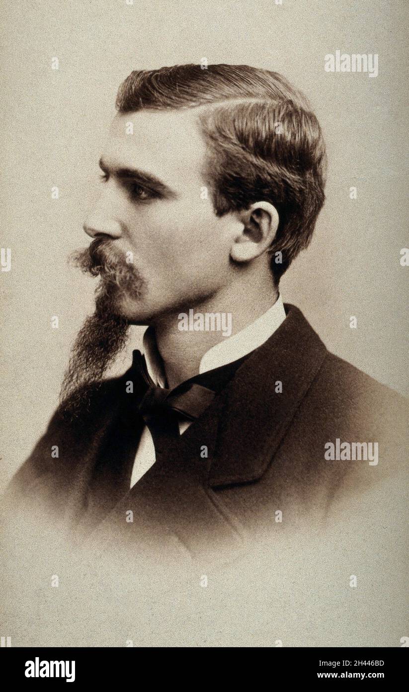 Henry Solomon Wellcome. Foto von Monroe & Potter, 1878. Stockfoto