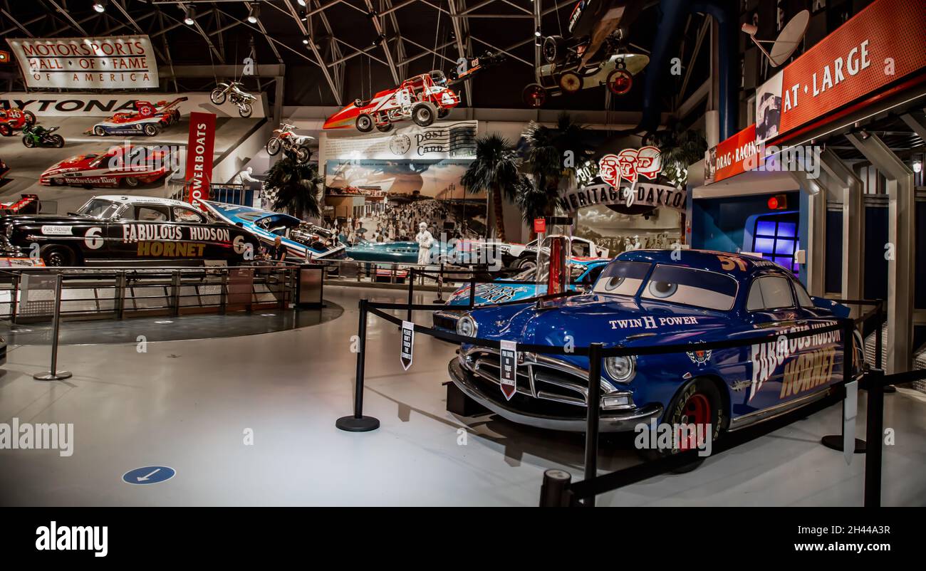 Der 500 Champions Walk of Fame auf dem Dayona International Speedway in Dayona Beach, Florida Stockfoto