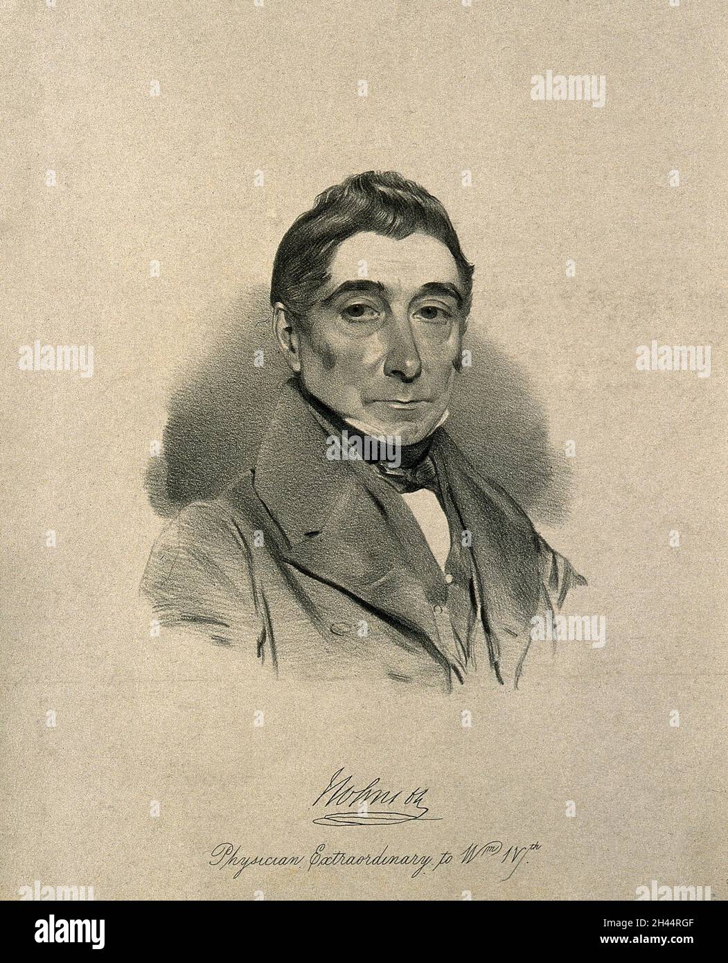 James Johnson. Lithographie von T. Brigford. Stockfoto