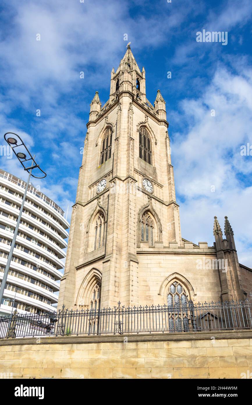 Liverpool Parish Church (die Kirche unserer Lieben Frau und des Heiligen Nikolaus), Chapel Street, Liverpool, Merseyside, England, Vereinigtes Königreich Stockfoto