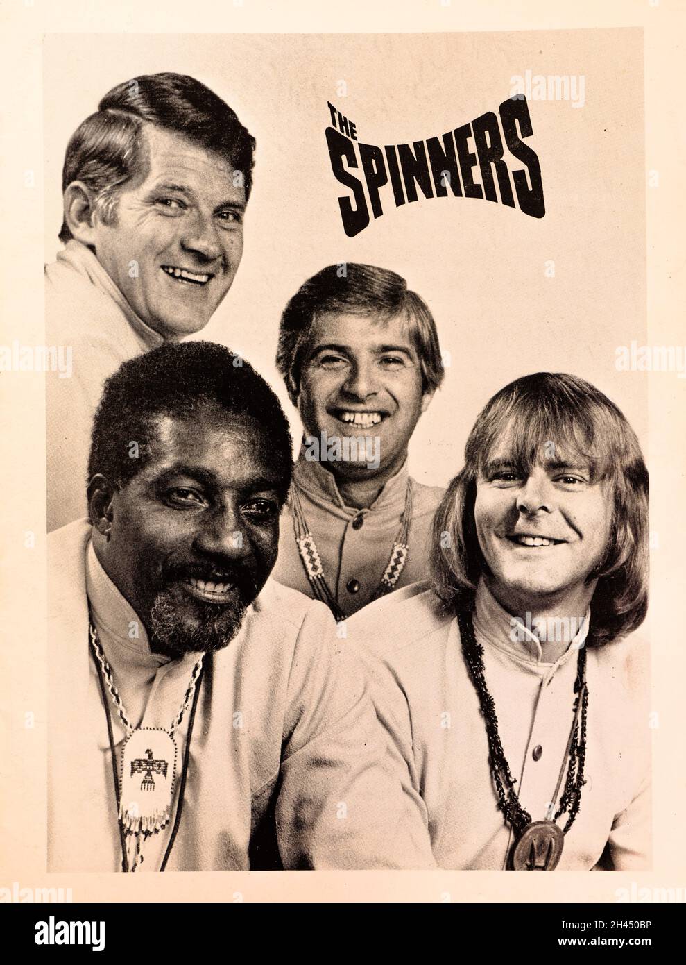 Memories of EMI - Erinnerungskärtchen-Programm der Spinners in Concert Stockfoto