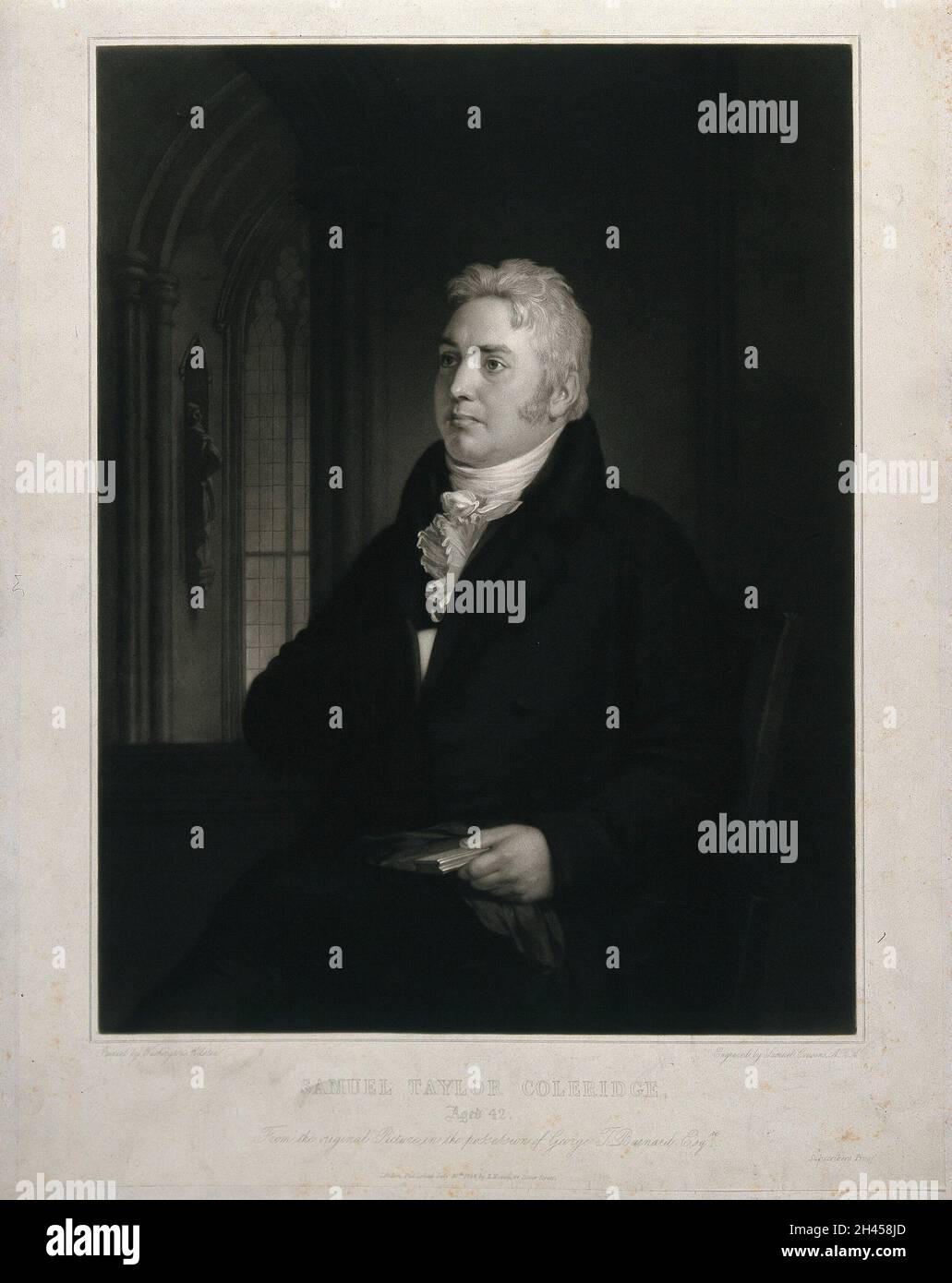 Samuel Taylor Coleridge im Alter von 42 Jahren, sitzend