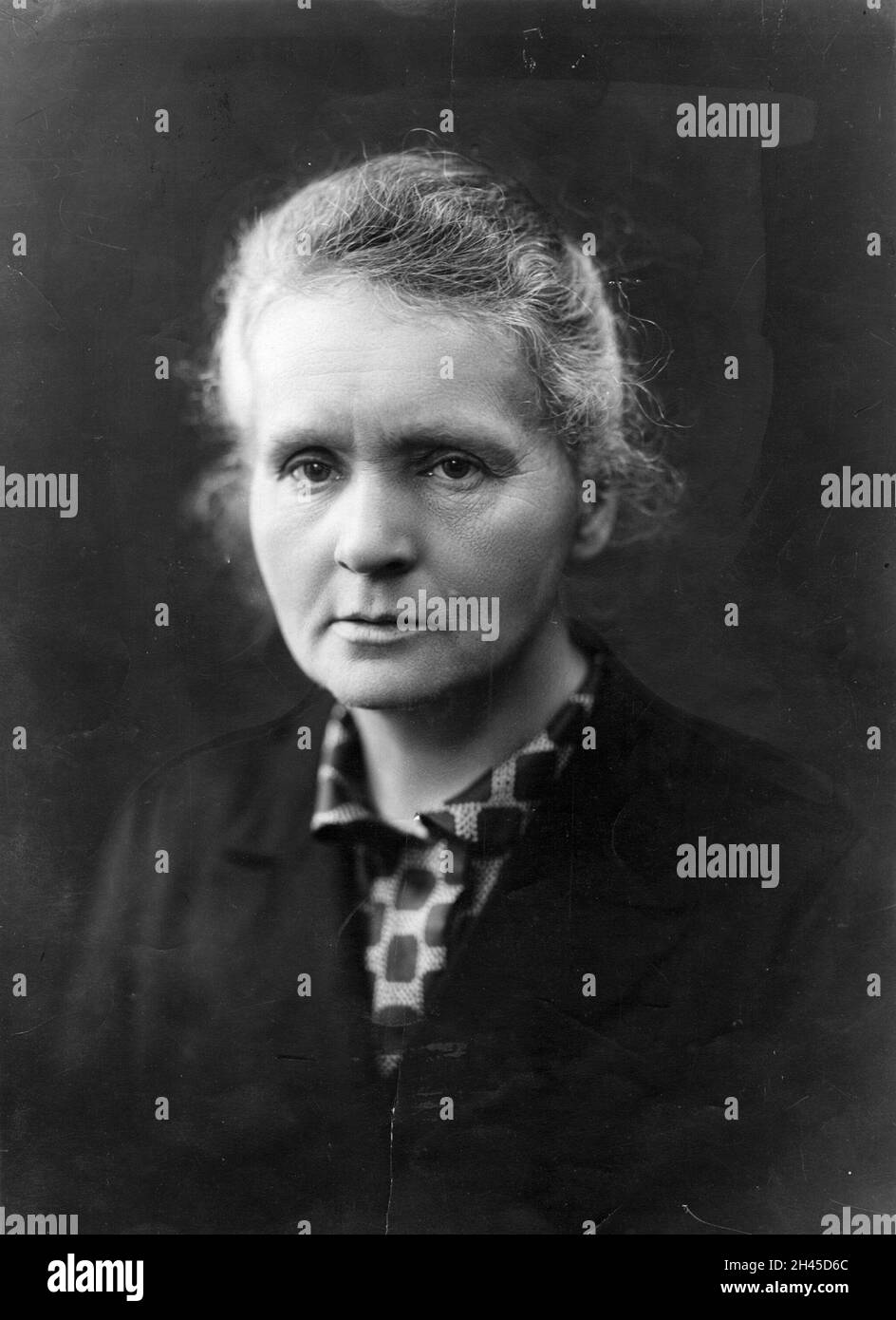 Die französische Chemikerin und Physikerin Marie Curie, die Pionierarbeit bei der Entdeckung von Strahlung geleistet hat Stockfoto