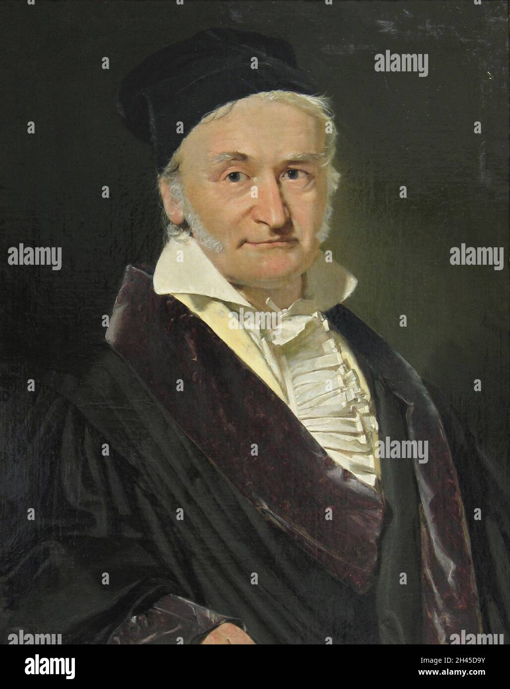 Ein Porträt des deutschen Mathematikers Carl Friedrich Gauss Stockfoto