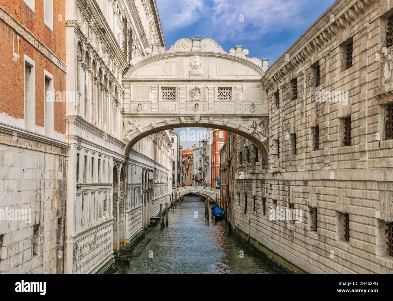 Venedig Italien, Skyline der Stadt an Seufzerbrücke und Kanal Stockfoto