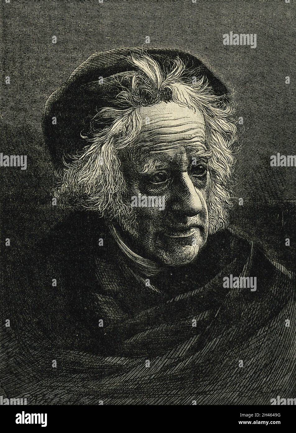 Sir John Frederick William Herschel. Holzstich von T. Johnson nach Julia Margaret Cameron, 1867. Stockfoto