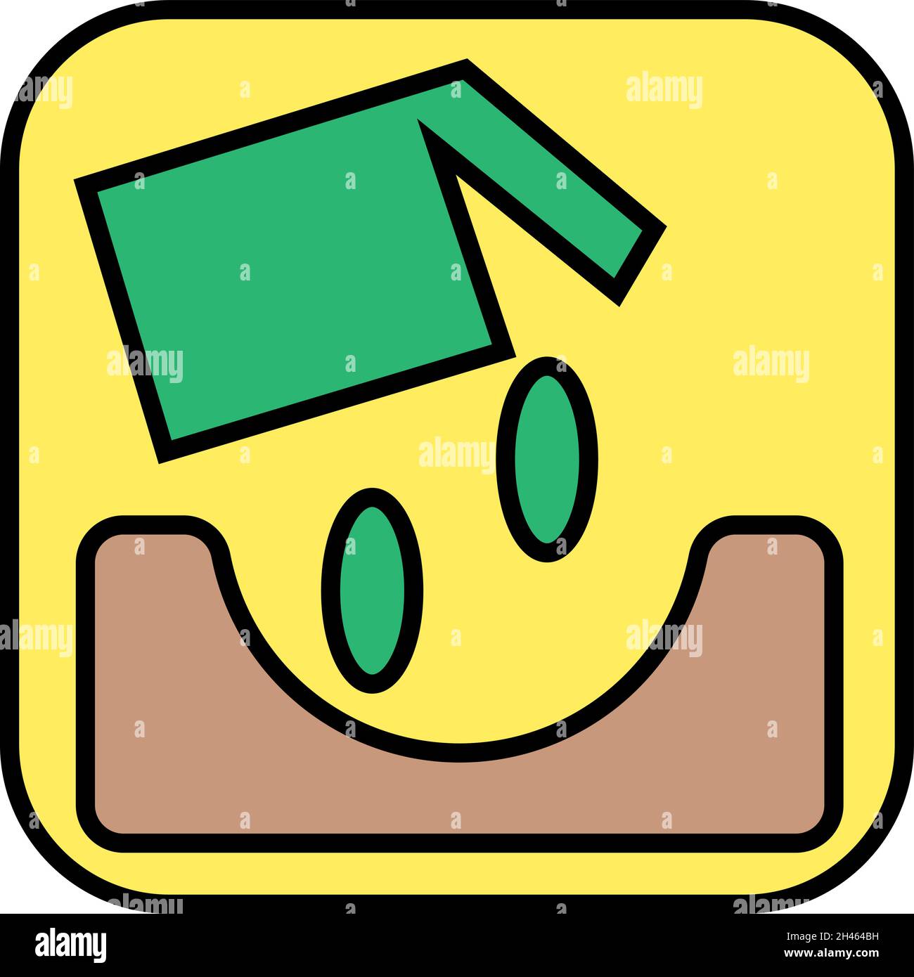 Agrarsamen, Illustration, Vektor, auf weißem Hintergrund. Stock Vektor