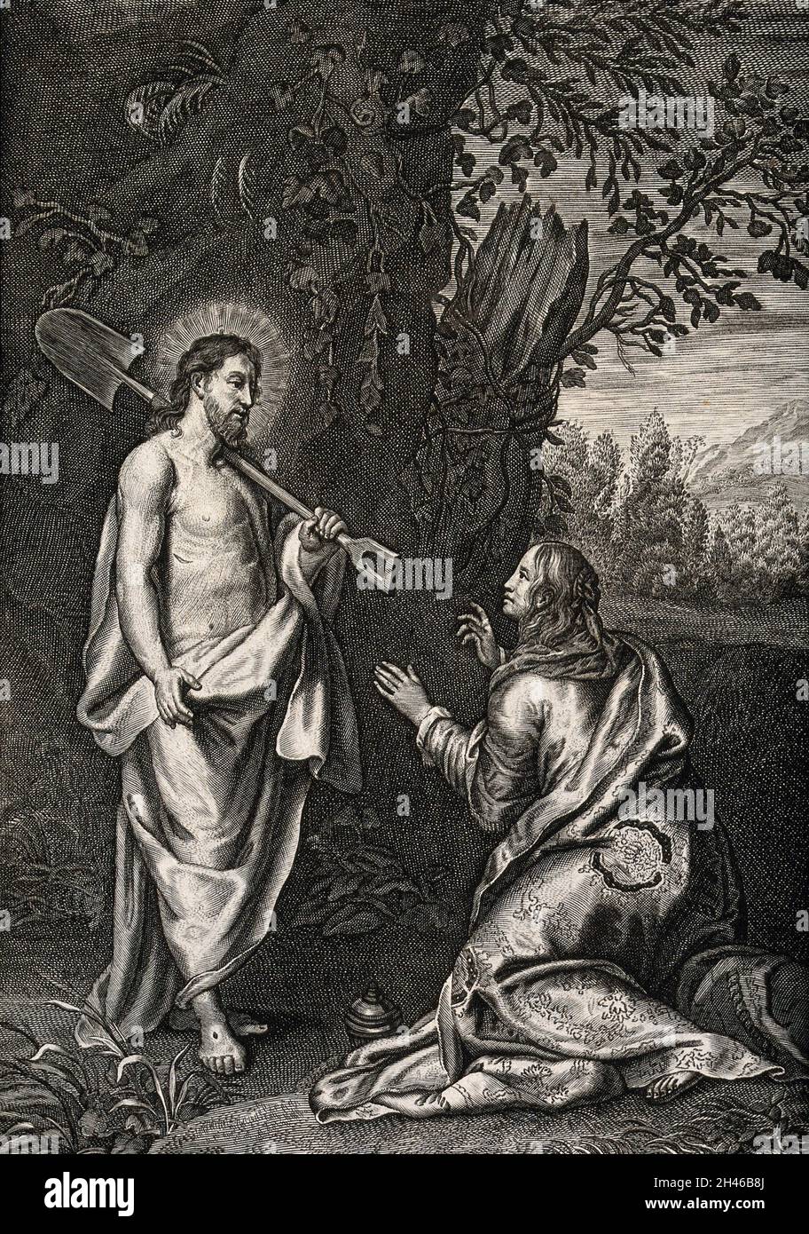 Der auferstandene Christus erscheint Maria Magdalena als Gärtner
