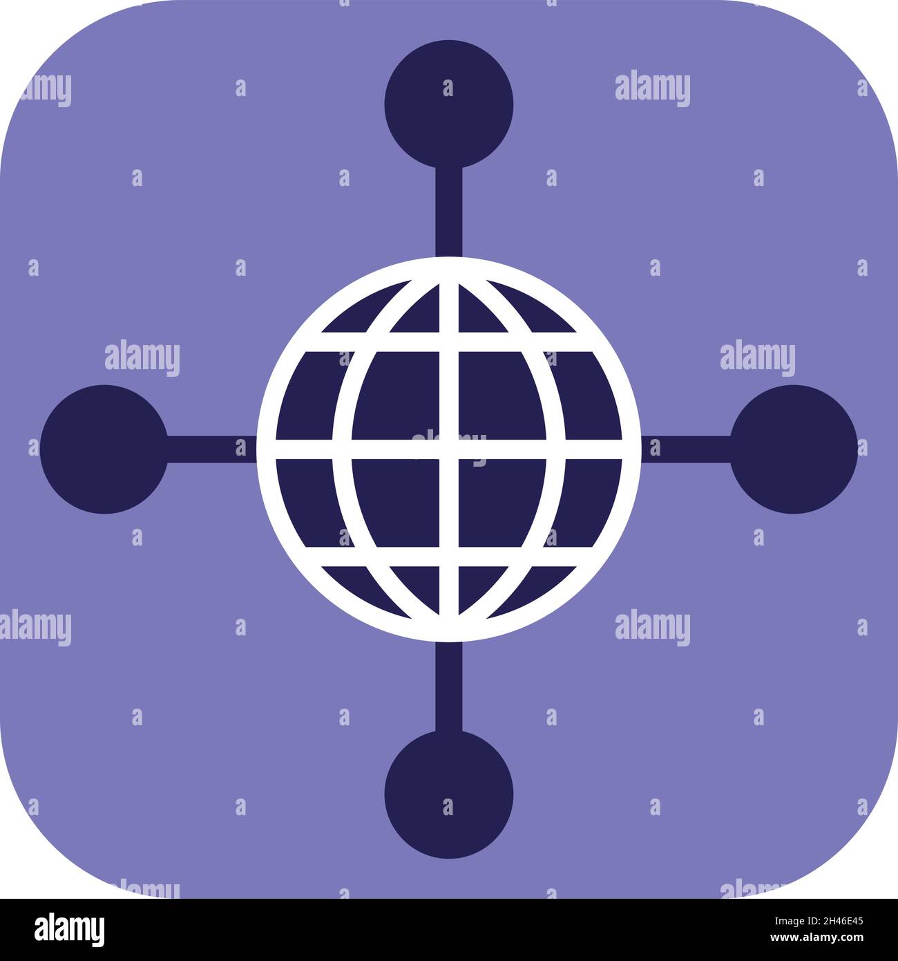 Internetverbindung, Illustration, Vektor, auf weißem Hintergrund. Stock Vektor