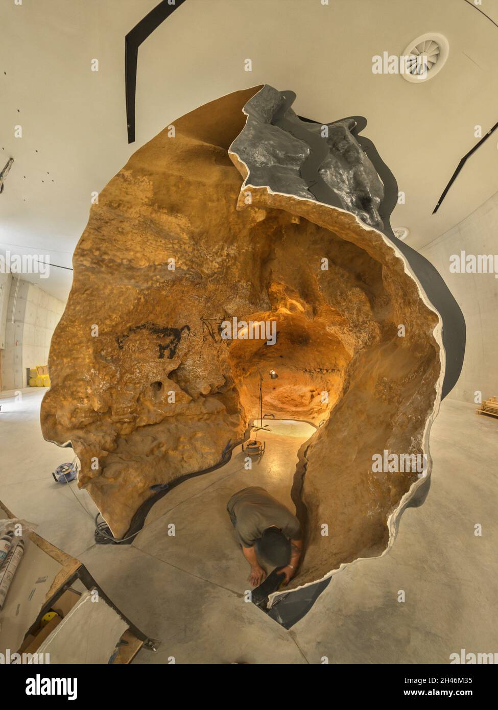 FRANKREICH, MONTIGNAC - LASCAUX, DORDOGNE (24): NENNEN SIE DEN ORT LASCAUX 4 AM 12. OKTOBER 2016 SZENOGRAFISCHES GEBIET, DAS DIE ACHT HAUPTTEILE O UMFASST Stockfoto