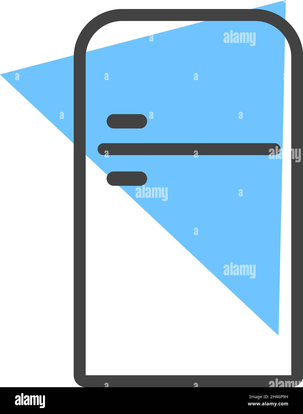 Blauer Kühlschrank, Illustration, Vektor, auf weißem Hintergrund. Stock Vektor Blauer Kühlschrank, Illustration, Vektor, auf weißem Hintergrund. Stock Vektor