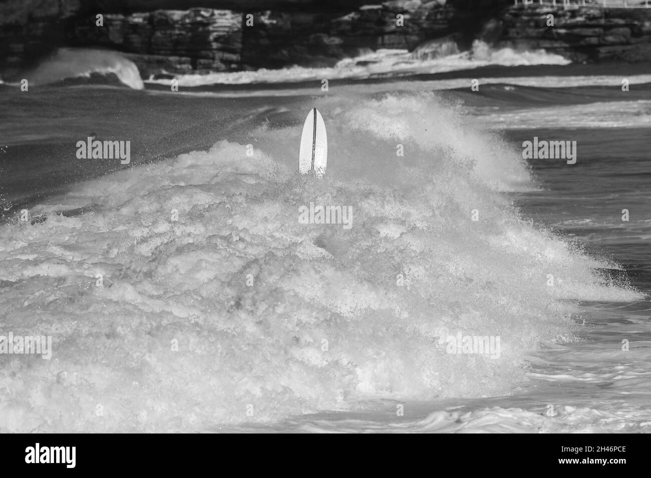 Bronte Beach Pools und Surfen Stockfoto