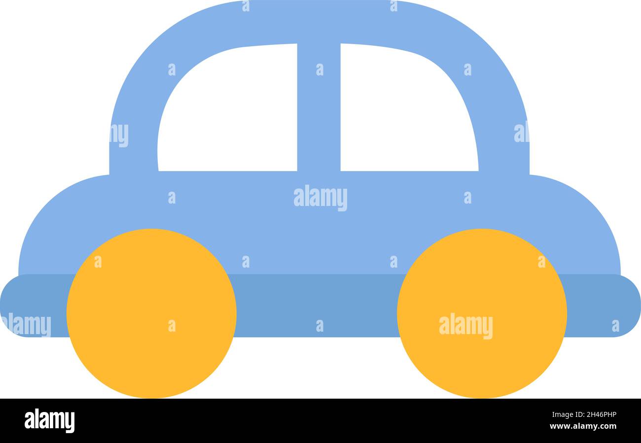 Autofahrten, Illustration, Vektor, auf weißem Hintergrund. Stock Vektor