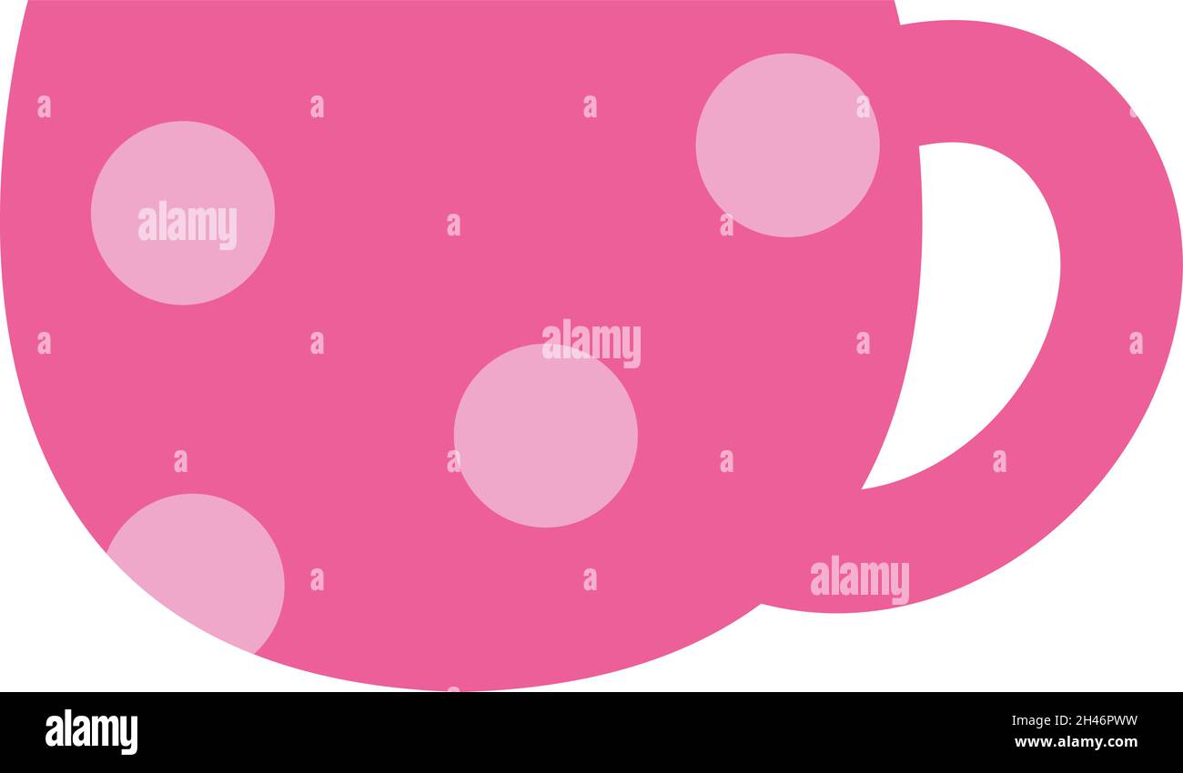 Kindergartenbecher, Illustration, Vektor, auf weißem Hintergrund. Stock Vektor