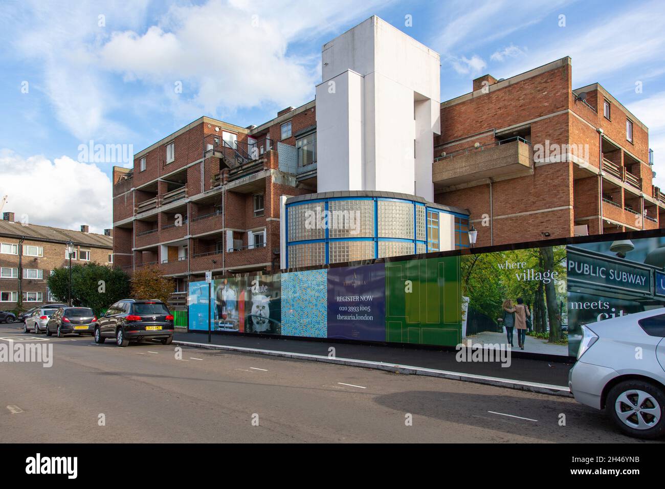 Modernist Wornington Green Estate, London W10 Stockfoto