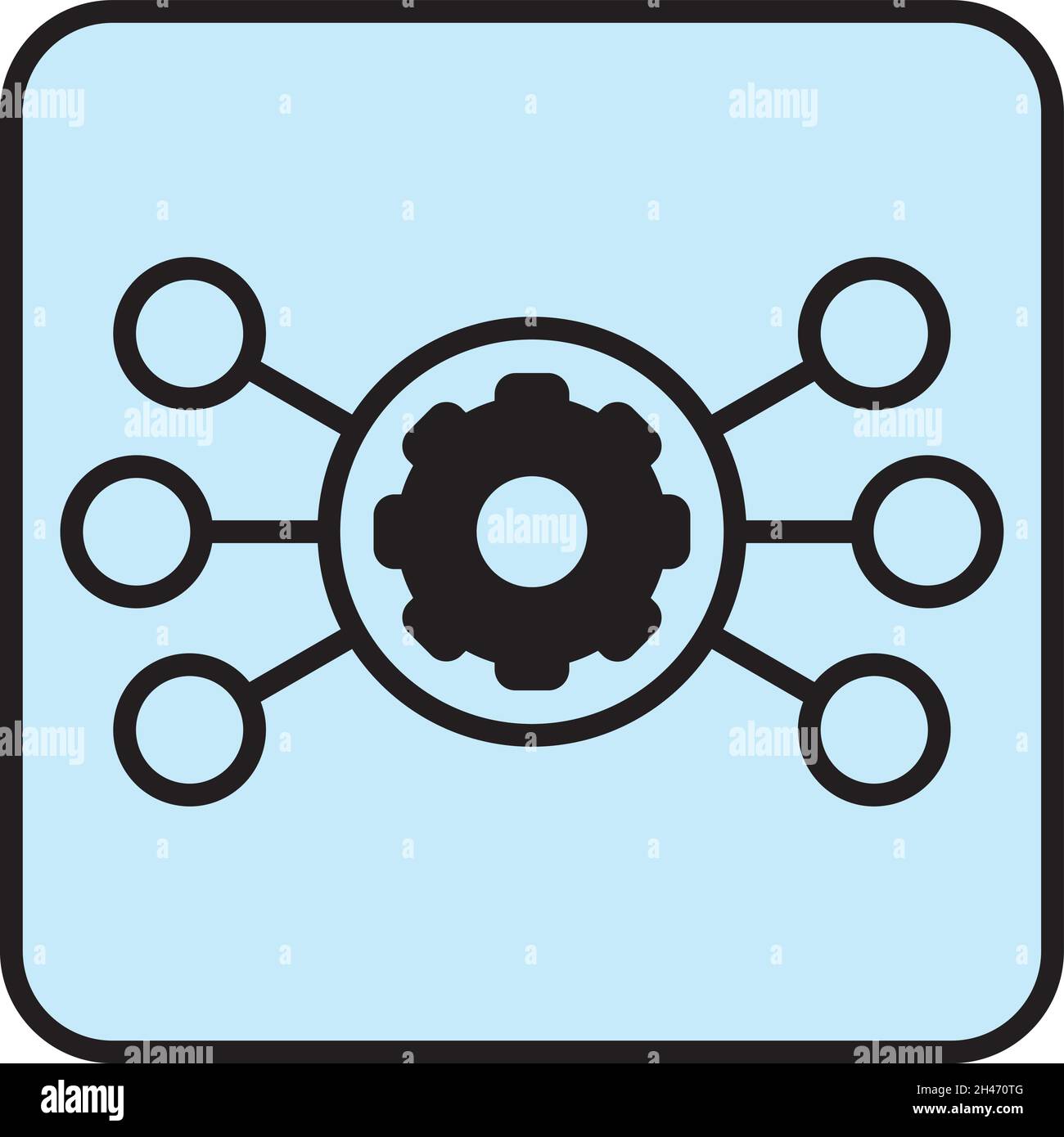 Futuristische Technologie, Illustration, Vektor, auf weißem Hintergrund. Stock Vektor