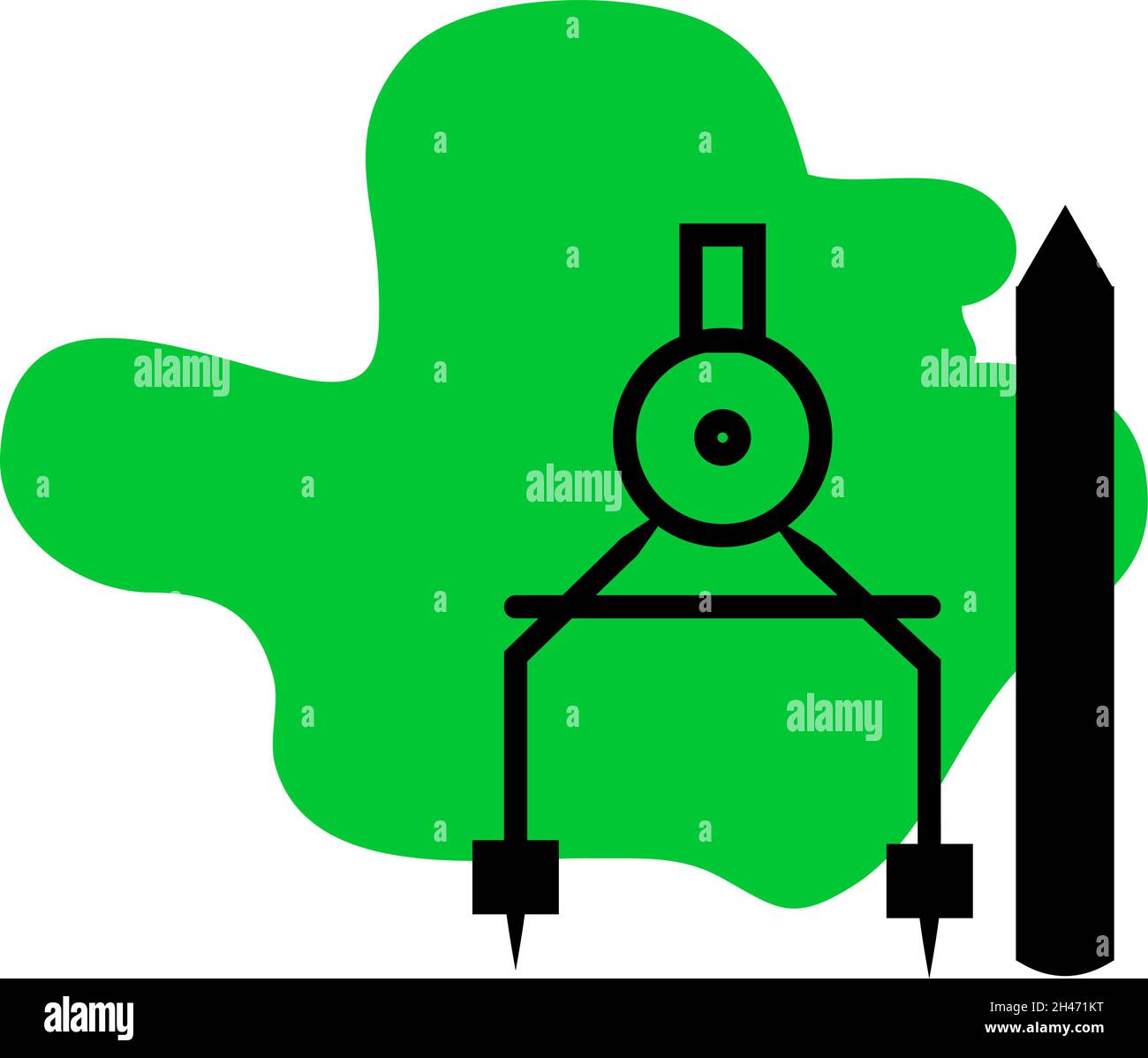 Zeichnen von Objekten, Illustrationen, Vektoren auf weißem Hintergrund. Stock Vektor