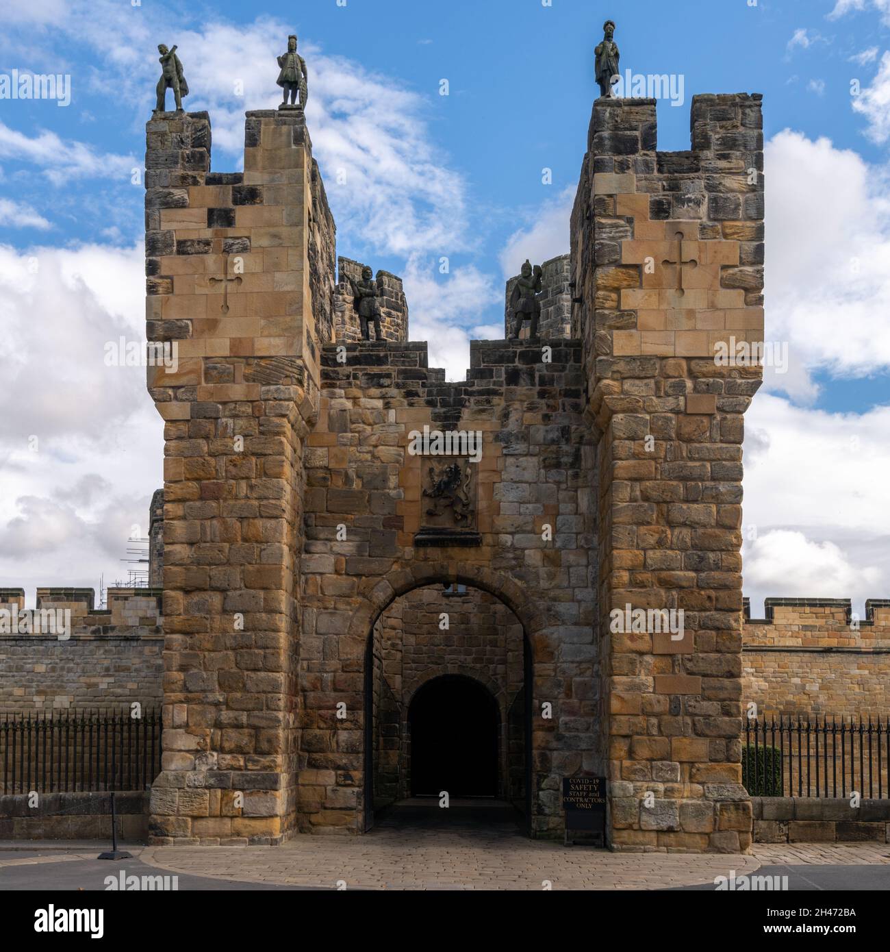 Alnwick Castle, Northumberland, UK Stockfoto